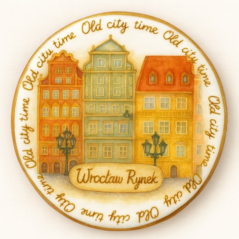 Ciastko lukrowane KAMIENICE WROCŁAW PAMIĄTKA KOŁO No.29 roz.L ręcznie robione Ciastko lukrowane KAMIENICE WROCŁAW PAMIĄTKA KOŁO No.29 roz.L ręcznie robione