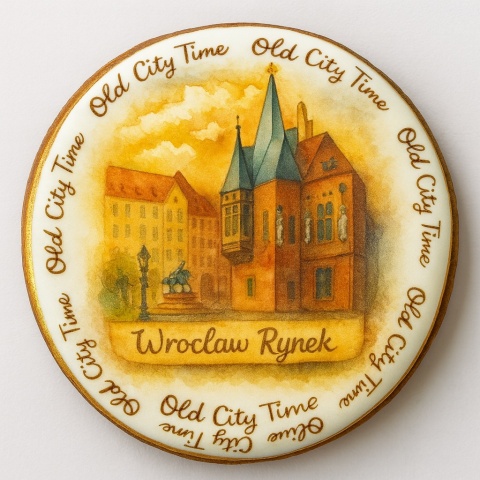 Ciastko lukrowane KAMIENICE WROCŁAW PAMIĄTKA KOŁO No.30 roz.L ręcznie robione Ciastko lukrowane KAMIENICE WROCŁAW PAMIĄTKA KOŁO No.30 roz.L ręcznie robione
