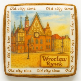 Ciastko lukrowane KAMIENICE WROCŁAW PAMIĄTKA KWADRAT No.18 roz.L ręcznie robione