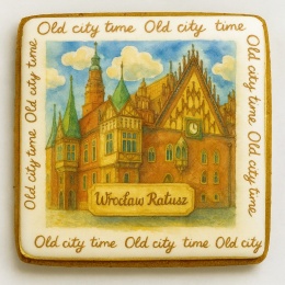 Ciastko lukrowane KAMIENICE WROCŁAW PAMIĄTKA KWADRAT No.19 roz.XL ręcznie robione