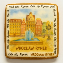 Ciastko lukrowane KAMIENICE WROCŁAW PAMIĄTKA PION No.24 roz.S ręcznie robione