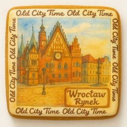 Ciastko lukrowane KAMIENICE WROCŁAW PAMIĄTKA POZIOM No.18 roz.L ręcznie robione