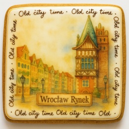 Ciastko lukrowane KAMIENICE WROCŁAW PAMIĄTKA POZIOM No.22 roz.XL ręcznie robione