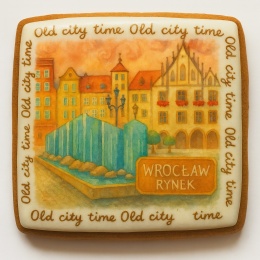 Ciastko lukrowane KAMIENICE WROCŁAW PAMIĄTKA POZIOM No.23 roz.L ręcznie robione