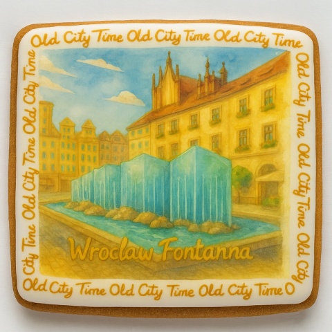 Ciastko lukrowane KAMIENICE WROCŁAW PAMIĄTKA POZIOM No.27 roz.L ręcznie robione Ciastko lukrowane KAMIENICE WROCŁAW PAMIĄTKA POZIOM No.27 roz.L ręcznie robione