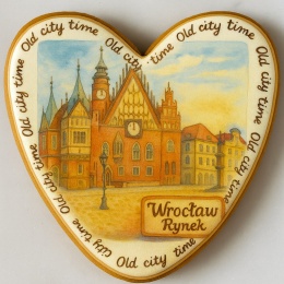 Ciastko lukrowane KAMIENICE WROCŁAW PAMIĄTKA SERCE No.18 roz.L ręcznie robione