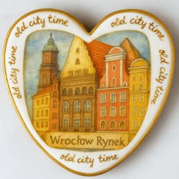Ciastko lukrowane KAMIENICE WROCŁAW PAMIĄTKA SERCE No.21 roz.L ręcznie robione
