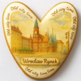 Ciastko lukrowane KAMIENICE WROCŁAW PAMIĄTKA SERCE No.28 roz.L ręcznie robione