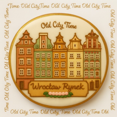 Ciastko lukrowane KAMIENICE WROCŁAW KOŁO No.39 roz.XL ręcznie robione