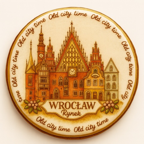 Ciastko lukrowane KAMIENICE WROCŁAW KOŁO No.43 roz.L ręcznie robione Ciastko lukrowane KAMIENICE WROCŁAW KOŁO No.43 roz.L ręcznie robione