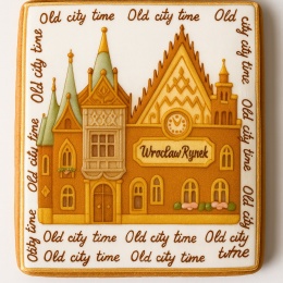 Ciastko lukrowane KAMIENICE WROCŁAW PION No.40 roz.L ręcznie robione