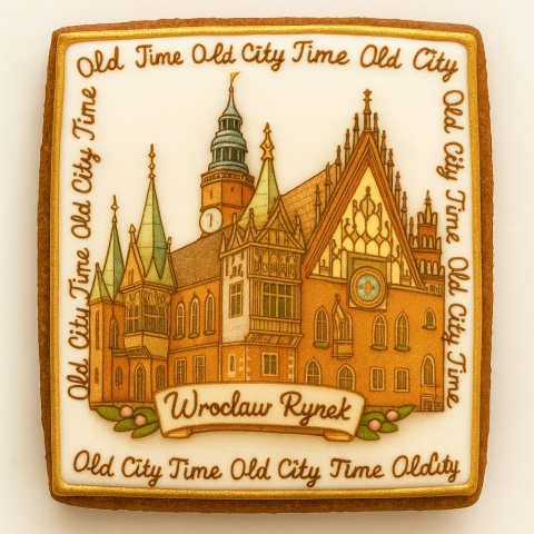 Ciastko lukrowane KAMIENICE WROCŁAW PION No.42 roz.L ręcznie robione Ciastko lukrowane KAMIENICE WROCŁAW PION No.42 roz.L ręcznie robione