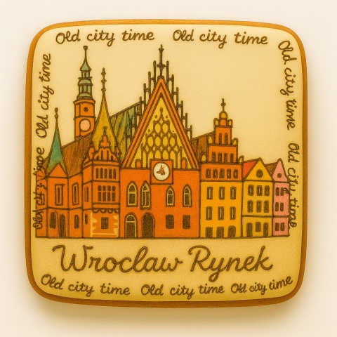 Ciastko lukrowane KAMIENICE WROCŁAW PION No.44A roz.L ręcznie robione Ciastko lukrowane KAMIENICE WROCŁAW PION No.44A roz.L ręcznie robione