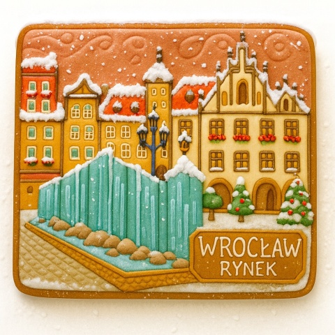 Ciastko lukrowane KAMIENICE WROCŁAW POZIOM No.35 roz.L ręcznie robione Ciastko lukrowane KAMIENICE WROCŁAW POZIOM No.35 roz.L ręcznie robione