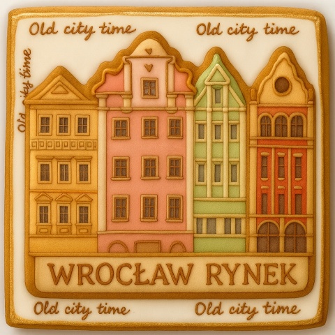 Ciastko lukrowane KAMIENICE WROCŁAW POZIOM No.38 roz.L ręcznie robione