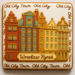 Ciastko lukrowane KAMIENICE WROCŁAW POZIOM No.42 roz.L ręcznie robione