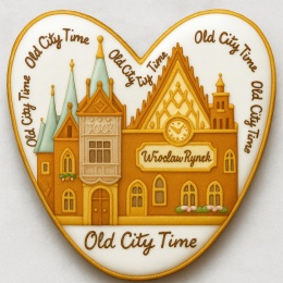 Ciastko lukrowane KAMIENICE WROCŁAW SERCE No.40 roz.XL ręcznie robione