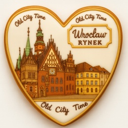 Ciastko lukrowane KAMIENICE WROCŁAW SERCE No.44 roz.L ręcznie robione