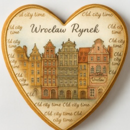 Ciastko lukrowane KAMIENICE WROCŁAW SERCE No.45 roz.L ręcznie robione