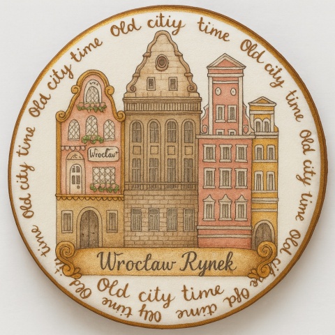 Ciastko lukrowane KAMIENICE WROCŁAW KOŁO No.53 roz.L ręcznie robione Ciastko lukrowane KAMIENICE WROCŁAW KOŁO No.53 roz.L ręcznie robione