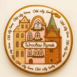 Ciastko lukrowane KAMIENICE WROCŁAW KOŁO No.60 roz.L ręcznie robione