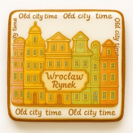 Ciastko lukrowane KAMIENICE WROCŁAW KWADRAT No.51 roz.L ręcznie robione