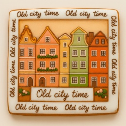 Ciastko lukrowane KAMIENICE WROCŁAW KWADRAT No.52 roz.XL ręcznie robione