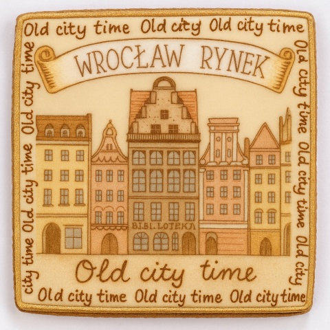 Ciastko lukrowane KAMIENICE WROCŁAW KWADRAT No.53 roz.L ręcznie robione Ciastko lukrowane KAMIENICE WROCŁAW KWADRAT No.53 roz.L ręcznie robione