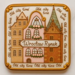 Ciastko lukrowane KAMIENICE WROCŁAW KWADRAT No.59a roz.XL ręcznie robione