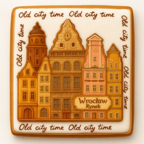 Ciastko lukrowane KAMIENICE WROCŁAW PION No.50 roz.L ręcznie robione Ciastko lukrowane KAMIENICE WROCŁAW PION No.50 roz.L ręcznie robione