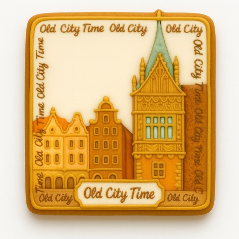 Ciastko lukrowane KAMIENICE WROCŁAW PION No.62 roz.XL ręcznie robione Ciastko lukrowane KAMIENICE WROCŁAW PION No.62 roz.XL ręcznie robione
