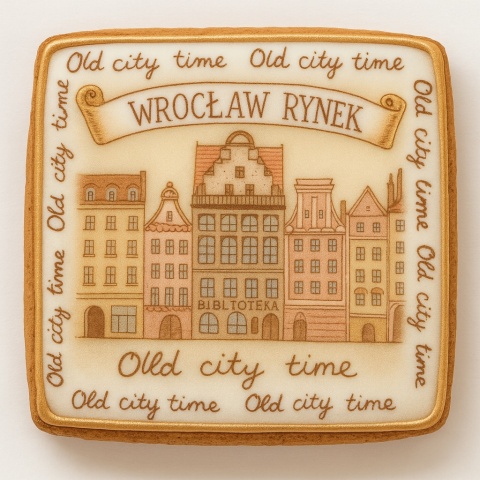 Ciastko lukrowane KAMIENICE WROCŁAW POZIOM No.53 roz.L ręcznie robione Ciastko lukrowane KAMIENICE WROCŁAW POZIOM No.53 roz.L ręcznie robione