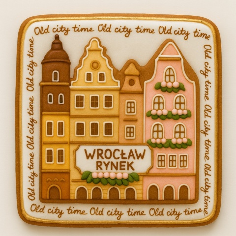 Ciastko lukrowane KAMIENICE WROCŁAW POZIOM No.54 roz.L ręcznie robione Ciastko lukrowane KAMIENICE WROCŁAW POZIOM No.54 roz.L ręcznie robione