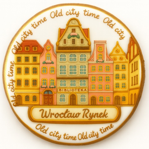 Ciastko lukrowane KAMIENICE WROCŁAW KOŁO No.55 roz.L ręcznie robione Ciastko lukrowane KAMIENICE WROCŁAW KOŁO No.55 roz.L ręcznie robione
