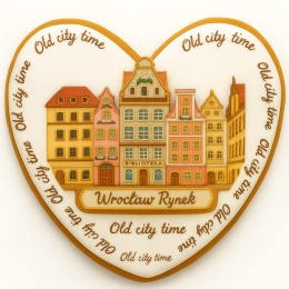 Ciastko lukrowane KAMIENICE WROCŁAW SERCE No.55 roz.L ręcznie robione