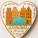 Ciastko lukrowane KAMIENICE WROCŁAW SERCE No.63 roz.L ręcznie robione