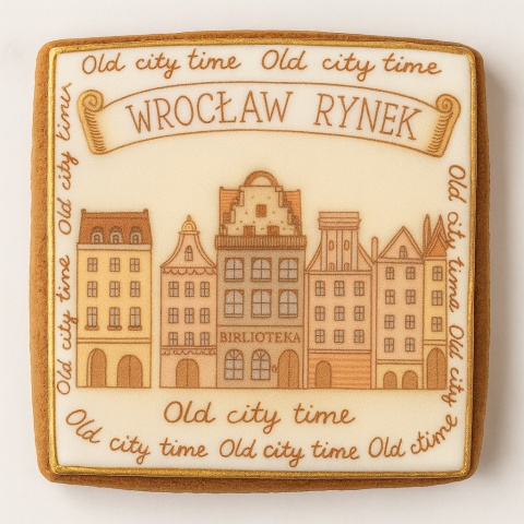 Ciastko lukrowane KAMIENICE WROCŁAW KOŁO No.66 roz.L ręcznie robione