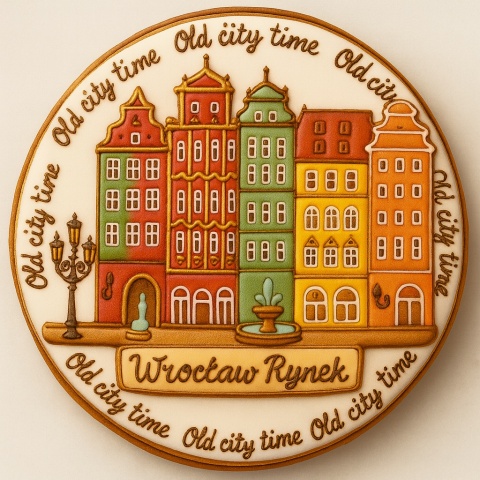 Ciastko lukrowane KAMIENICE WROCŁAW KOŁO No.75 roz.XL ręcznie robione