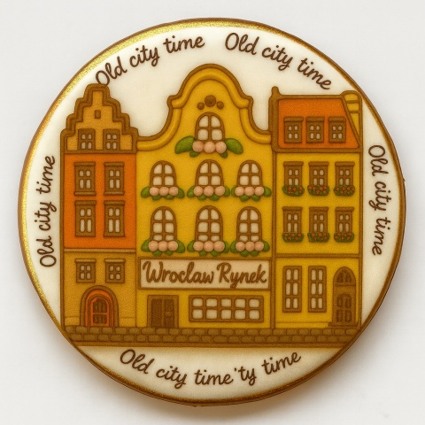 Ciastko lukrowane KAMIENICE WROCŁAW KOŁO No.65 roz.L ręcznie robione Ciastko lukrowane KAMIENICE WROCŁAW KOŁO No.65 roz.L ręcznie robione