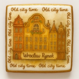 Ciastko lukrowane KAMIENICE WROCŁAW KWADRAT No.71 roz.XL ręcznie robione