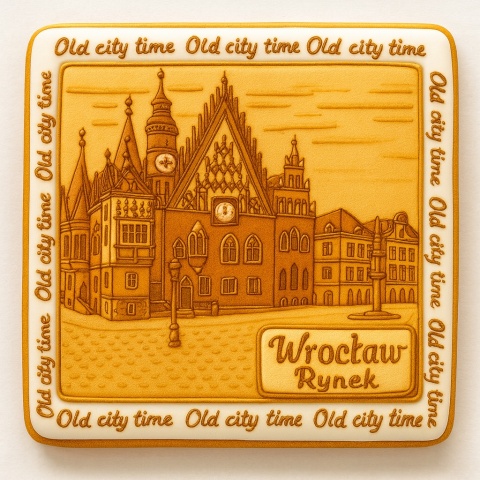 Ciastko lukrowane KAMIENICE WROCŁAW KWADRAT No.74 roz.L ręcznie robione Ciastko lukrowane KAMIENICE WROCŁAW KWADRAT No.74 roz.L ręcznie robione