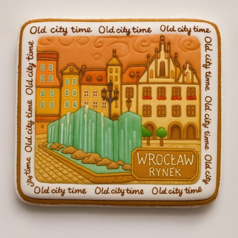 Ciastko lukrowane KAMIENICE WROCŁAW POZIOM No.64 roz.L ręcznie robione Ciastko lukrowane KAMIENICE WROCŁAW POZIOM No.64 roz.L ręcznie robione