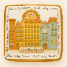 Ciastko lukrowane KAMIENICE WROCŁAW POZIOM No.66 roz.L ręcznie robione