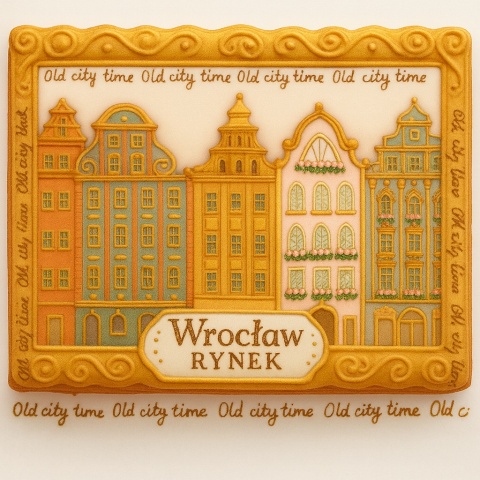 Ciastko lukrowane KAMIENICE WROCŁAW POZIOM No.67 roz.XL ręcznie robione Ciastko lukrowane KAMIENICE WROCŁAW POZIOM No.67 roz.XL ręcznie robione