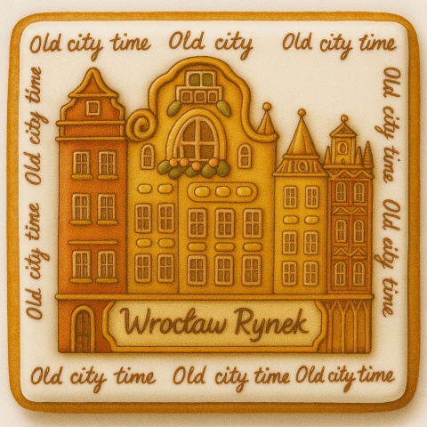 Ciastko lukrowane KAMIENICE WROCŁAW POZIOM No.69 roz.L ręcznie robione Ciastko lukrowane KAMIENICE WROCŁAW POZIOM No.69 roz.L ręcznie robione