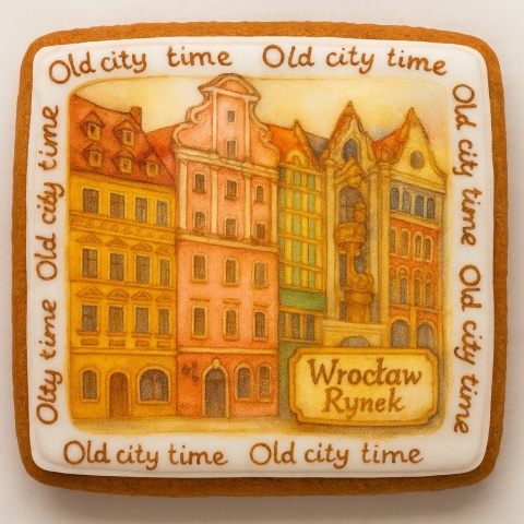 Ciastko lukrowane KAMIENICE WROCŁAW POZIOM No.72 roz.L ręcznie robione