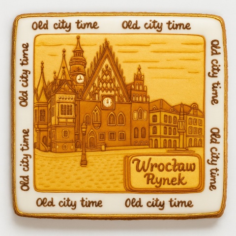 Ciastko lukrowane KAMIENICE WROCŁAW POZIOM No.74 roz.L ręcznie robione Ciastko lukrowane KAMIENICE WROCŁAW POZIOM No.74 roz.L ręcznie robione