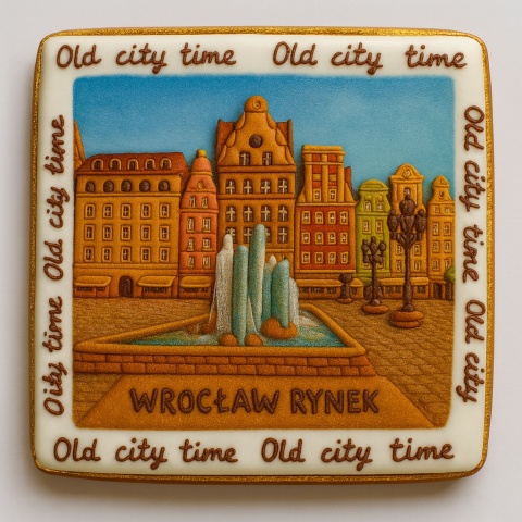 Ciastko lukrowane KAMIENICE WROCŁAW POZIOM No.79 roz.L ręcznie robione Ciastko lukrowane KAMIENICE WROCŁAW POZIOM No.79 roz.L ręcznie robione