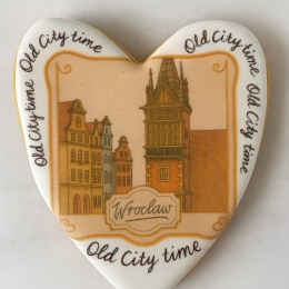 Ciastko lukrowane KAMIENICE WROCŁAW SERCE No.66 roz.L ręcznie robione