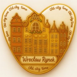 Ciastko lukrowane KAMIENICE WROCŁAW SERCE No.69 roz.L ręcznie robione